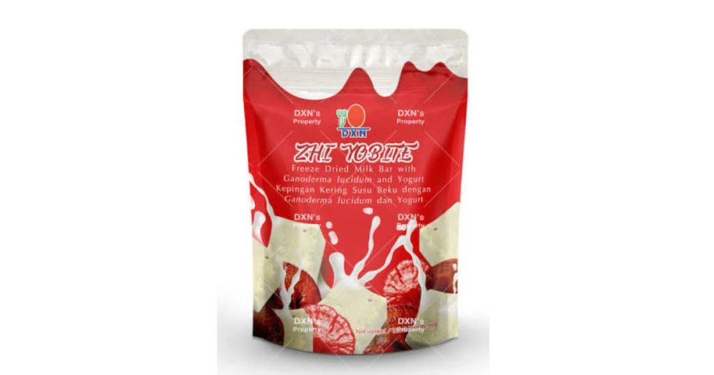 DXN Zhi Yobite 30 g Freeze Dried Milk Bar with Ganoderma lucidum and Yogurt